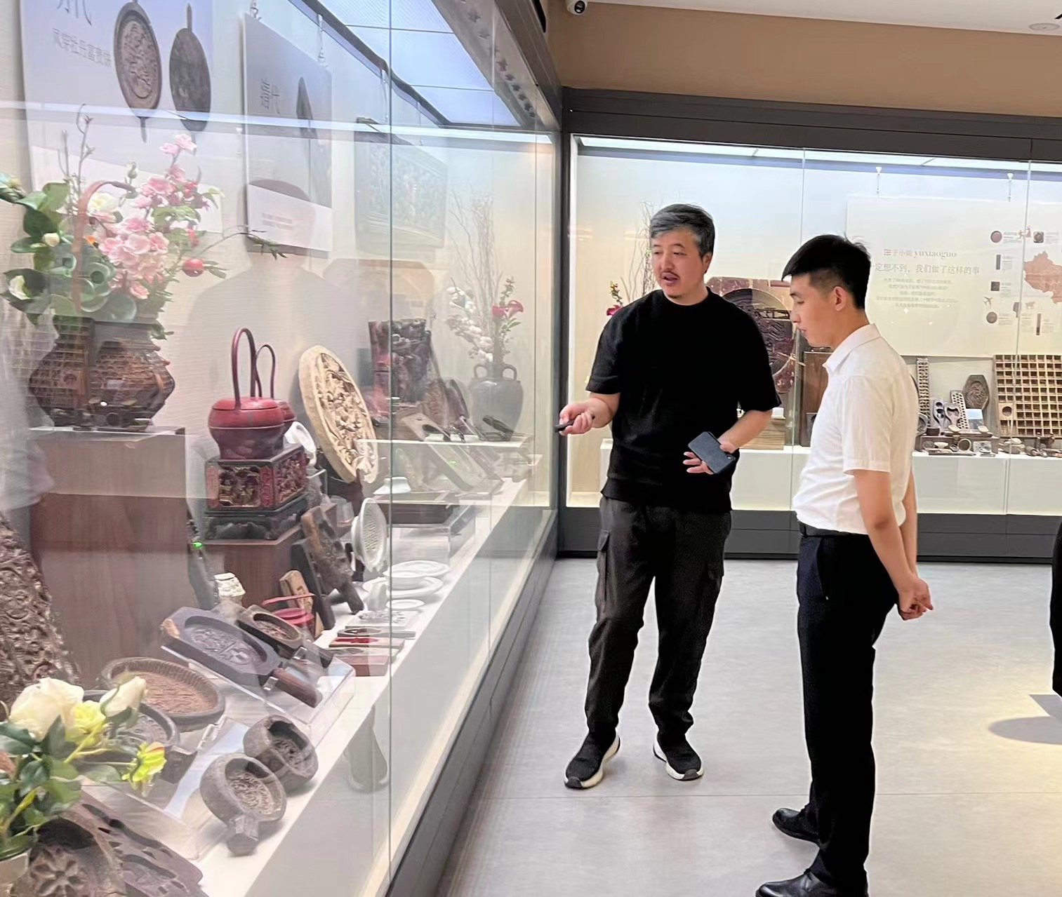 于小菓点心模具博物馆馆长于进江、北京佰域互联科技有限公司CEO张国彪